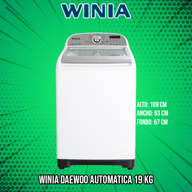 Lavadora automática Winia DWF de 17 Kg